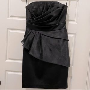 WHBM Strapless Black Cocktail Dress. size 00